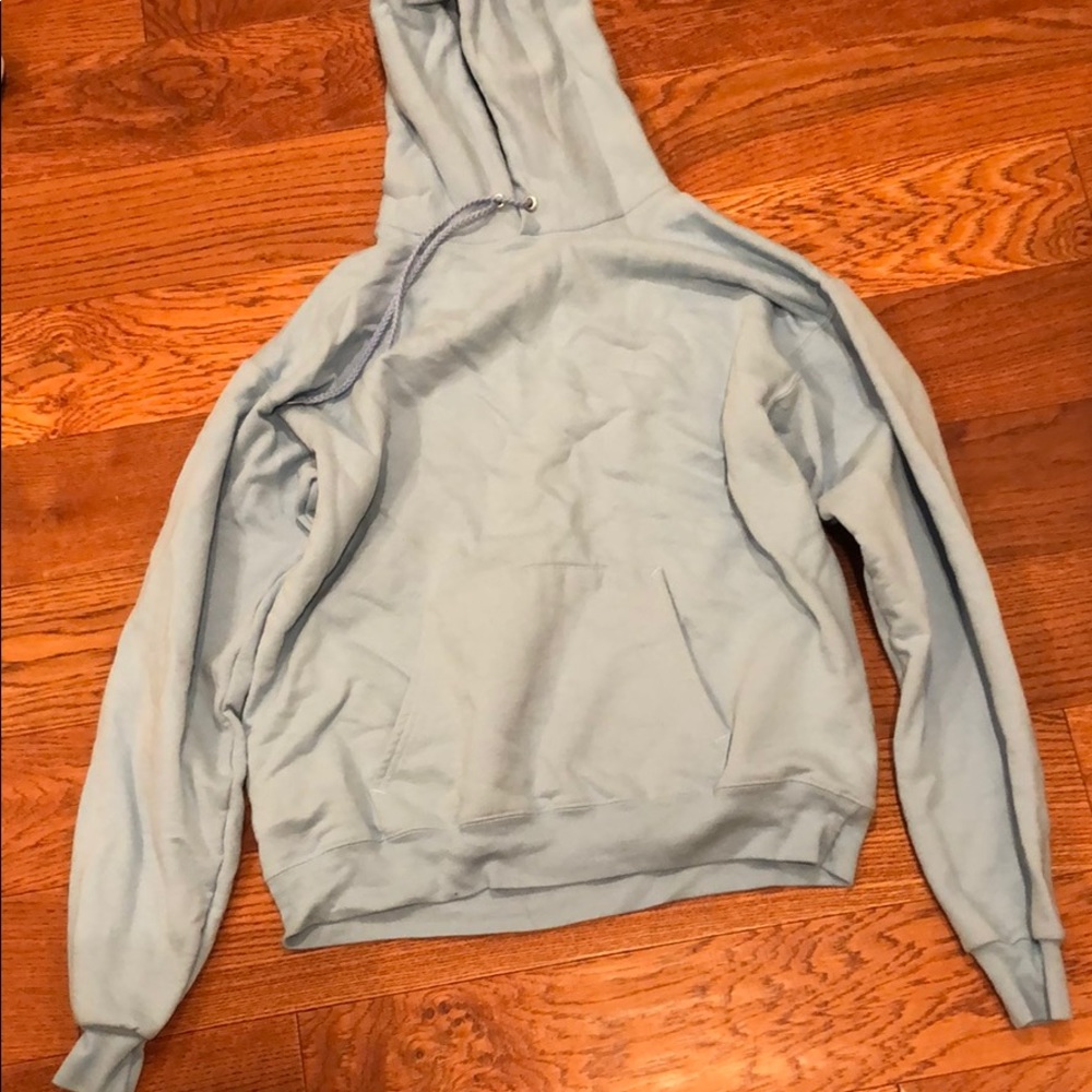 baby blue oversized sweatshirt hoodie